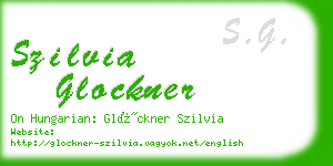 szilvia glockner business card